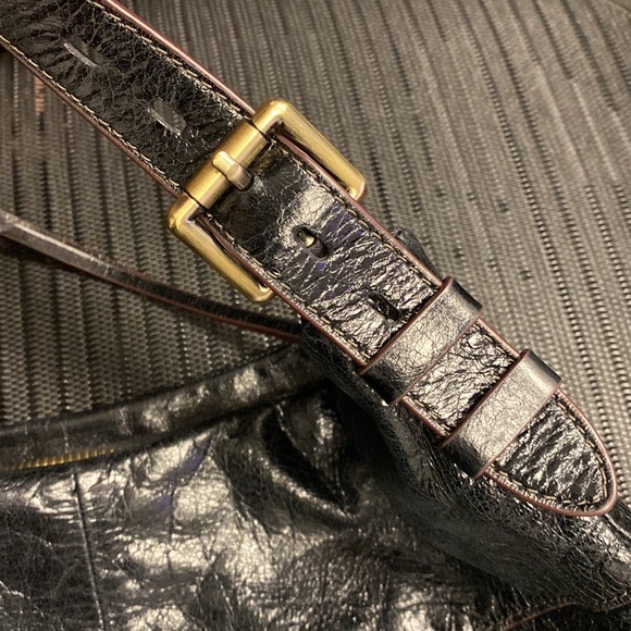 HOBO Serra Women's Patent Black Leather Hobo Shoulder Bag - Picture 10 of 11